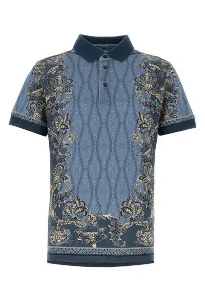 ETRO PRINTED PIQUET POLO SHIRT