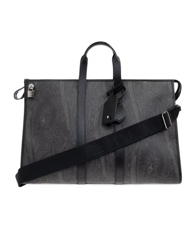 ETRO ETRO LARGE PAISLEY-PRINT STRAPPED TRAVEL BAG