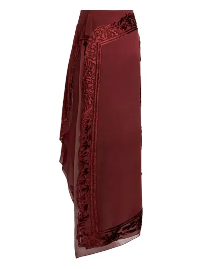ETRO SEMI-SHEER MIDI SKIRT