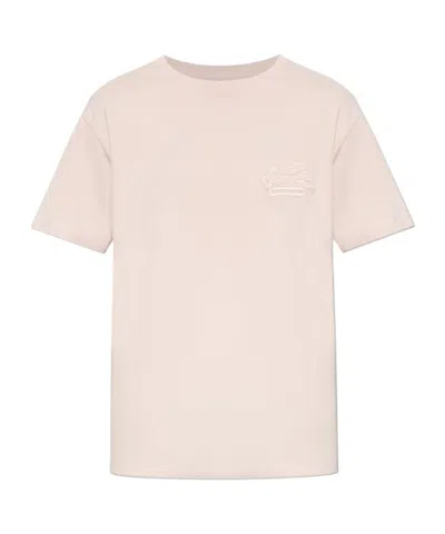 ETRO ETRO PEGASO EMBROIDERED T-SHIRT