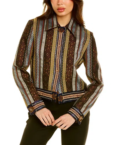 ETRO ETRO SILK-BLEND JACKET