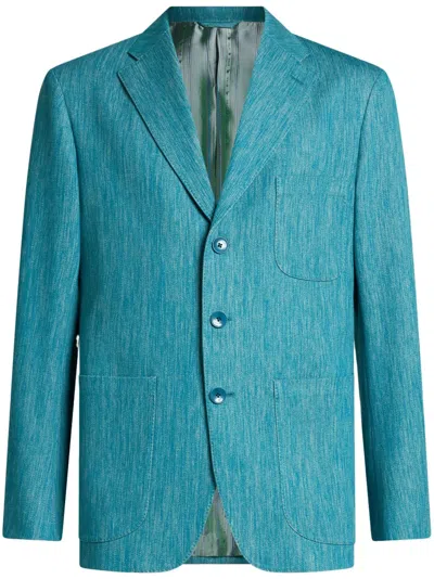 ETRO SLUB-TEXTURE BLAZER
