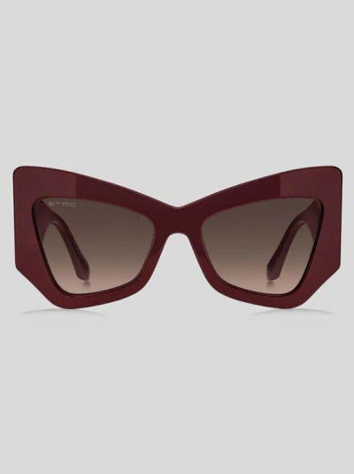 ETRO SUNGLASSES, WOMAN, BURGUNDY