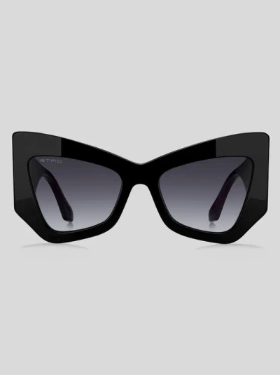 ETRO SUNGLASSES, WOMAN, BLACK