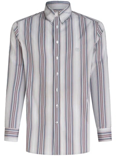 ETRO STRIPE-PATTERN COTTON SHIRT