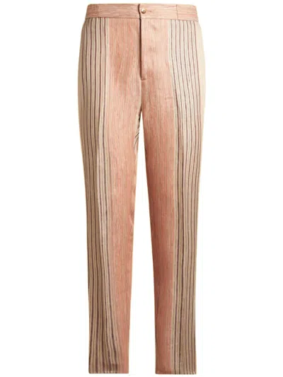 ETRO STRIPE-PATTERN TROUSERS