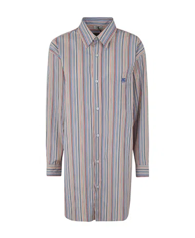 ETRO ETRO STRIPED BUTTON-UP SHIRT