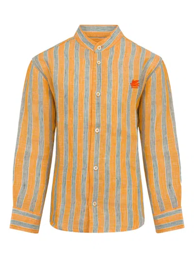ETRO STRIPED LINEN SHIRT