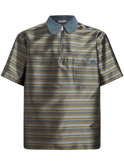 ETRO STRIPED POLO SHIRT