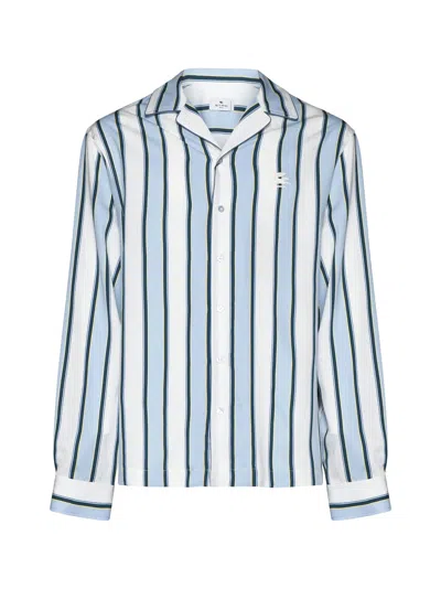 ETRO EMBROIDERED VISCOSE BLEND SHIRT