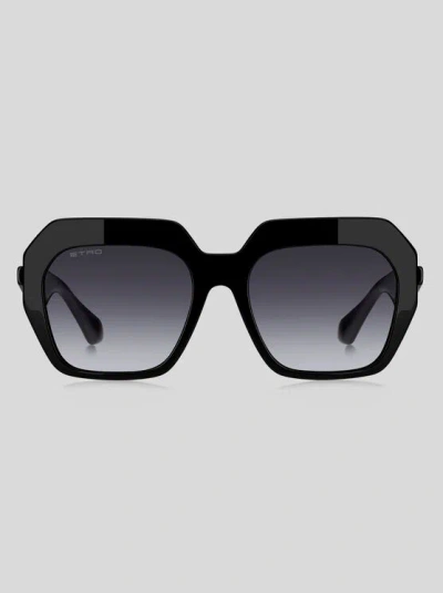 ETRO TAILORING SUNGLASSES, WOMAN, BLACK