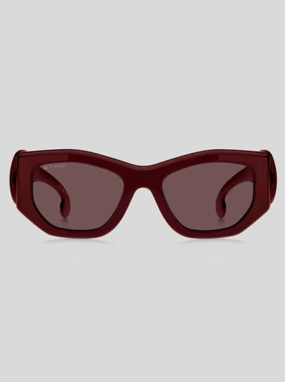 ETRO PAISLEY SUNGLASSES, WOMAN, BURGUNDY