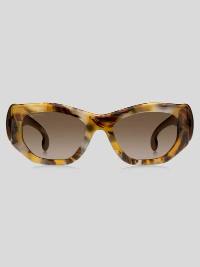 ETRO PAISLEY SUNGLASSES, WOMAN, LIGHT BROWN