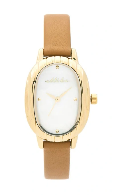 ETTIKA HARPER TIMELESS TEXTURE LEATHER WATCH