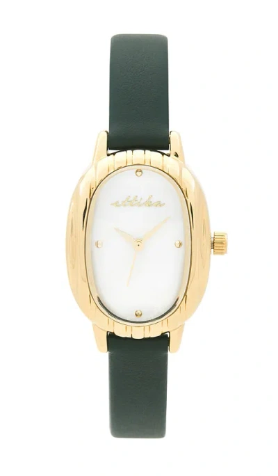 ETTIKA HARPER TIMELESS TEXTURE LEATHER WATCH