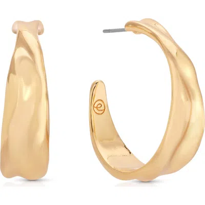 ETTIKA ETTIKA LIQUID LUXE HOOP EARRINGS