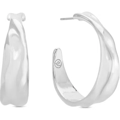 ETTIKA ETTIKA LIQUID LUXE HOOP EARRINGS