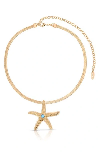 ETTIKA ETTIKA MERMAID COVE STARFISH PENDANT NECKLACE