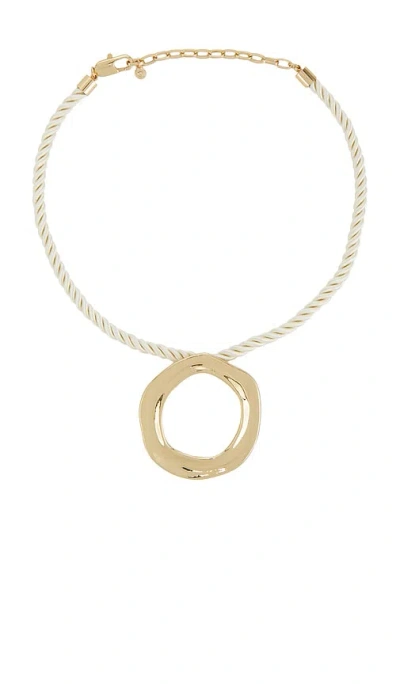 ETTIKA OPEN CIRCLE SILK NECKLACE