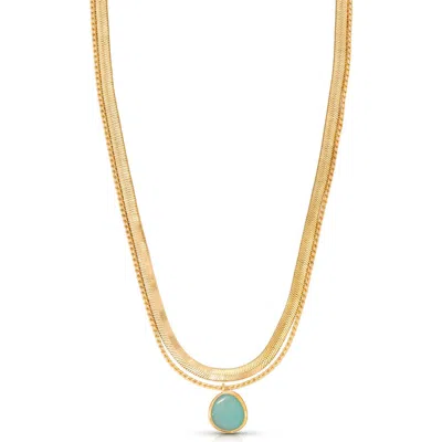 ETTIKA ETTIKA RADIANT ORB LAYERED NECKLACE
