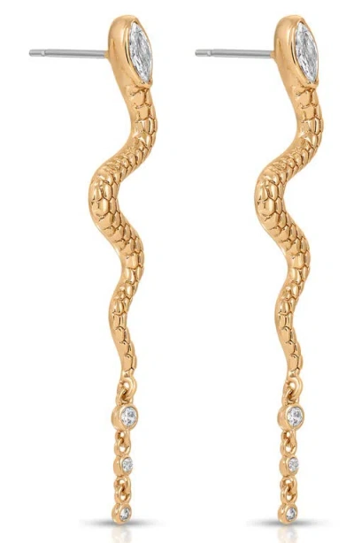 ETTIKA ETTIKA SERPENTINA LINEAR EARRINGS