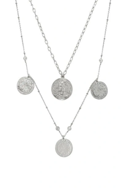 ETTIKA ETTIKA SET OF 2 COIN PENDANT NECKLACES