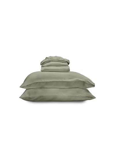 ETTITUDE ETTITUDE LUXE CLEANBAMBOO SATEEN+ SHEET SET, CALIFORNIA KING