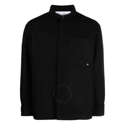 ETUDES STUDIO ETUDES BLACK PICTURE WOOL-BLEND SHIRT