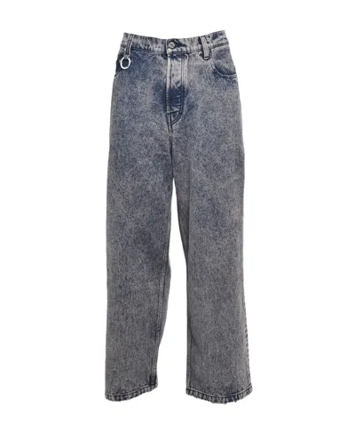 ETUDES STUDIO LOGO-PATCH ORGANIC COTTON WIDE-LEG JEANS