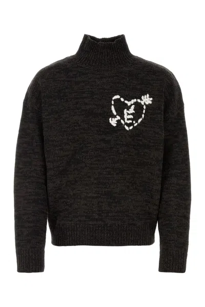 ETUDES STUDIO TWO-TONE WOOL SWEATER