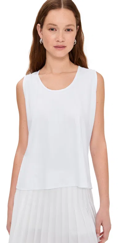 EUGENIA KIM LOVE VENUS RUCHED BACK TOP OPTIC WHITE