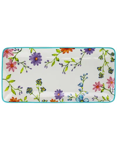 EURO CERAMICA EURO CERAMICA CHARLOTTE 14.5IN RECTANGULAR SERVING TRAY