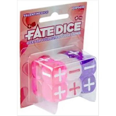 EVIL HAT PRODUCTIONS 9010 FATE DICE - VALENTINE DICE