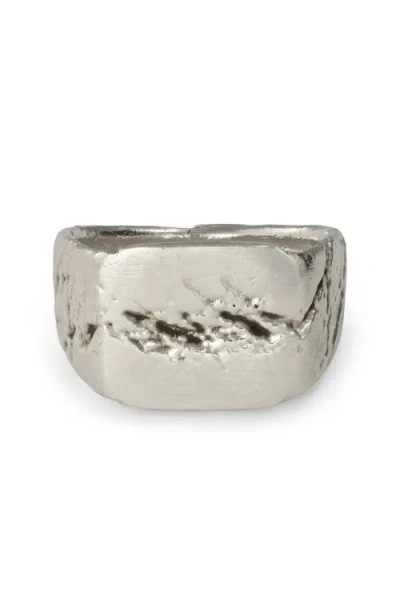 EX-A STUDIO EX-A STUDIO G2 CRACKED STERLING SILVER SIGNET