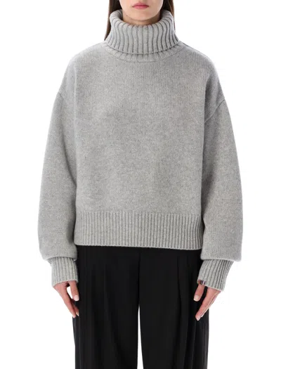 EXTREME CASHMERE EXTREME CASHMERE EXTREME CASHMERE N°434 CROP XTRA CASHMERE TURTLENECK SWEATER