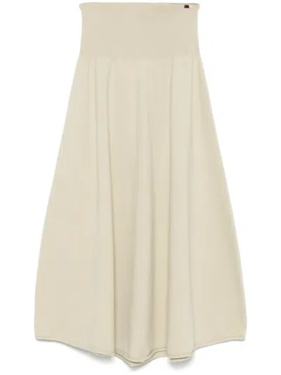 EXTREME CASHMERE HIGH-WAISTED DRAPED SKIRT