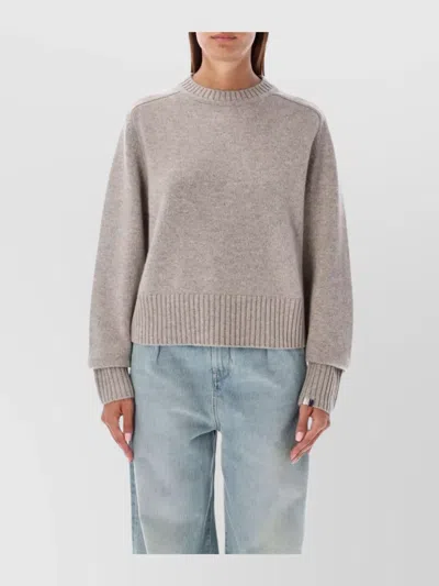 EXTREME CASHMERE RELAXED FIT CABLE KNIT CREWNECK
