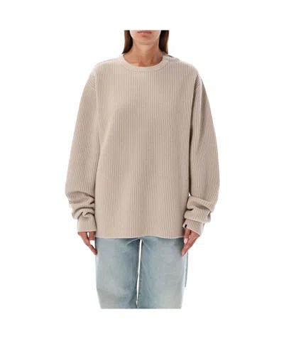 EXTREME CASHMERE ROUND-NECK AND LONG-SLEEVED SWEATER