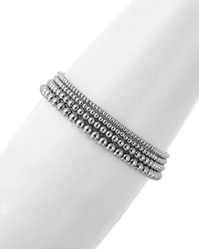 EYE CANDY LA EYE CANDY LA LUXE COLLECTION JACOB BRASS BEADED STRETCH BRACELET SET OF 3