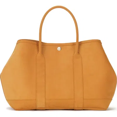 EZRA ARTHUR EZRA ARTHUR AUDREY VELVET LEATHER TOTE BAG