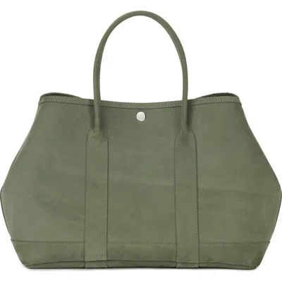 EZRA ARTHUR EZRA ARTHUR AUDREY VELVET LEATHER TOTE BAG