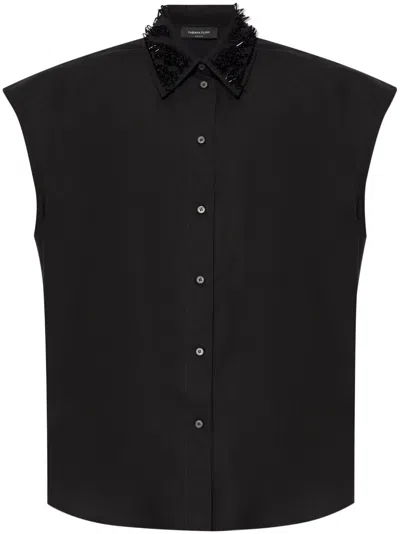 FABIANA FILIPPI BEAD-DETAIL SHIRT