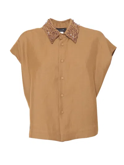 FABIANA FILIPPI CAMEL COLORED SHIRT