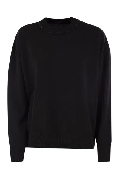 FABIANA FILIPPI FABIANA FILIPPI CREW-NECK SWEATER WITH SEQUINS