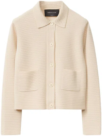 FABIANA FILIPPI CROCHET-KNIT CARDIGAN