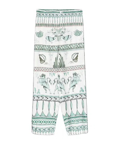 FABIANA FILIPPI FABIANA FILIPPI ALL-OVER PRINTED SATIN TWILL TROUSERS