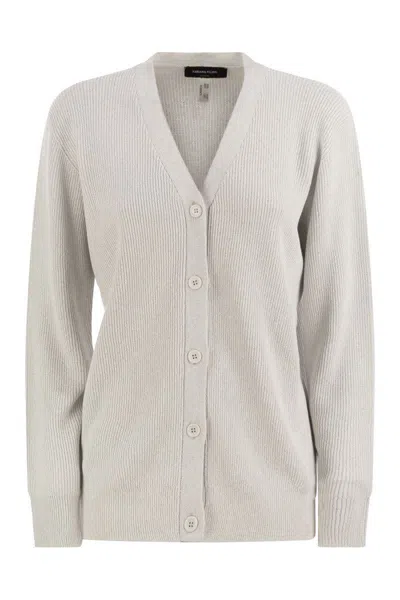 FABIANA FILIPPI FABIANA FILIPPI ENGLISH RIBBED CARDIGAN