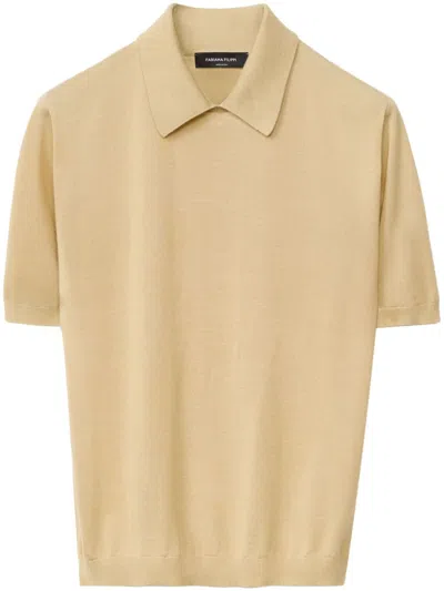 FABIANA FILIPPI FINE-KNIT POLO TOP