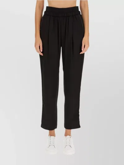FABIANA FILIPPI HIGH WAIST RELAXED FIT STRAIGHT LEG TROUSERS