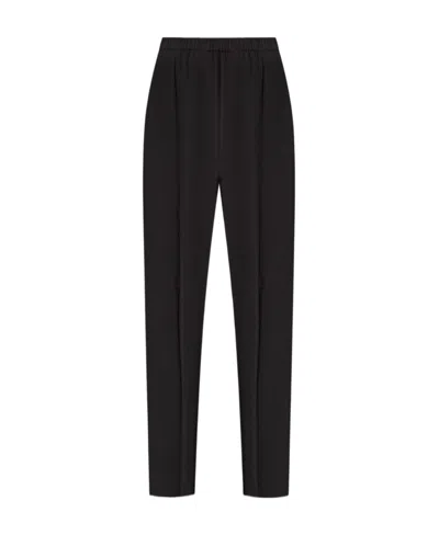 FABIANA FILIPPI FABIANA FILIPPI ELASTICATED WAISTBAND STRAIGHT CREPE TROUSERS